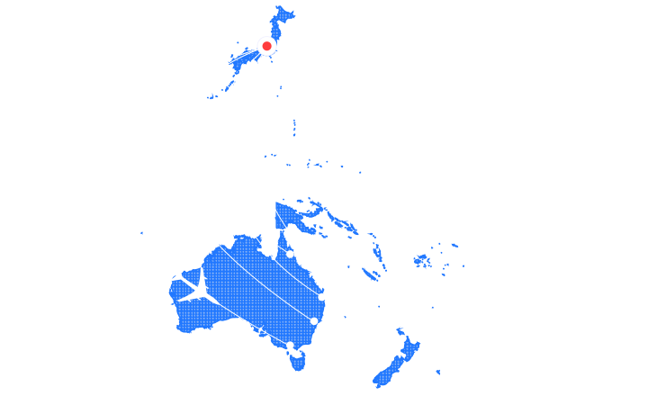 Oceaniaの地図