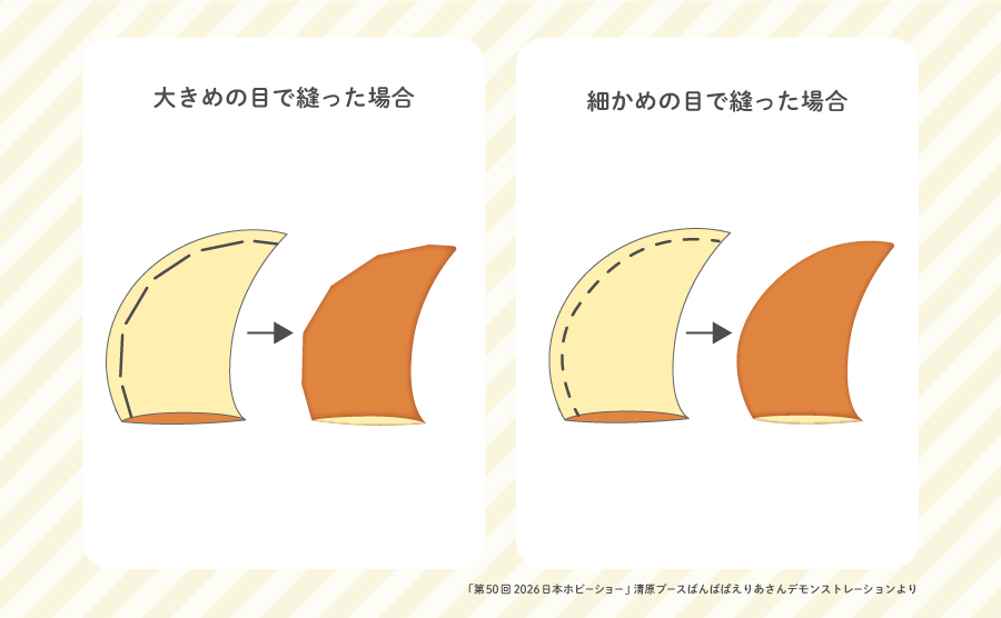 ばんばぱえりあさん回答：ぬいぐるみの曲線を綺麗に縫うコツは？