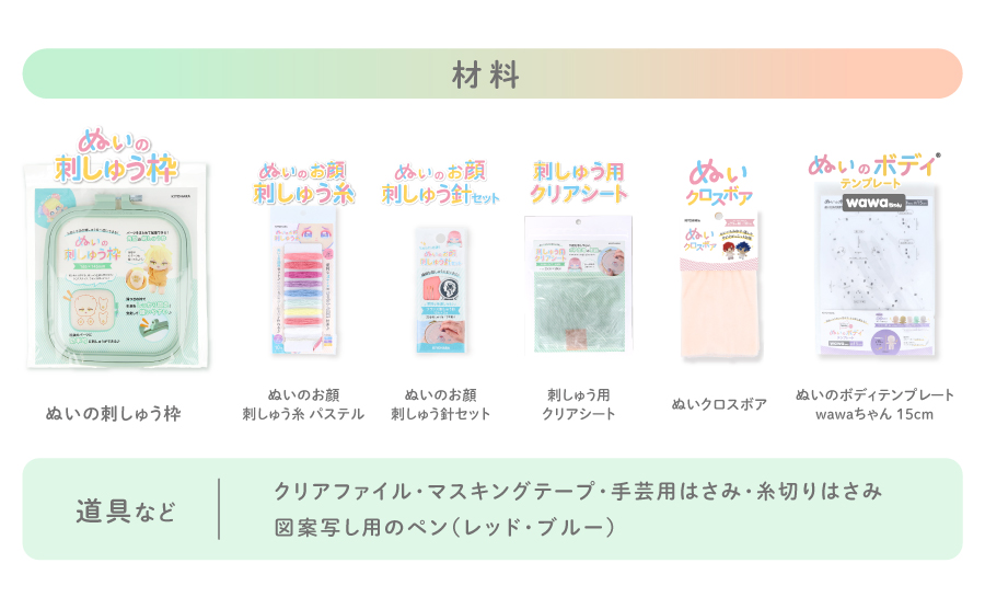 刺しゅうの材料