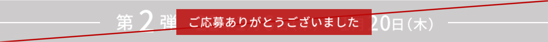 終了しました第2弾