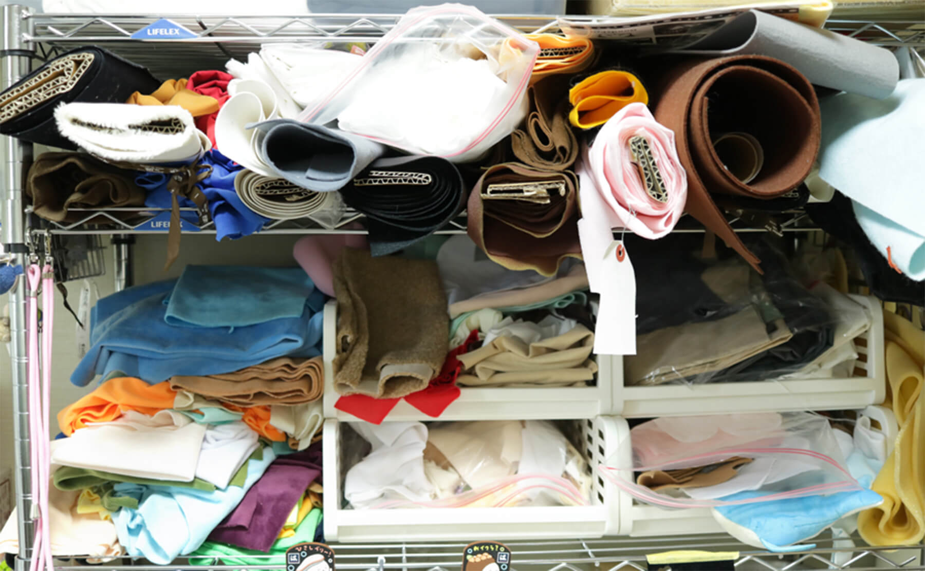 作品用のストック生地